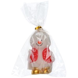 СНОУ БУМ Свеча в виде Снеговика в подарочной упаковке, 6,5см, парафин, 4 дизайна