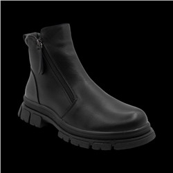 Ботинки на меху M1027-1D черные п/п