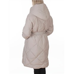 8870 LT. BEIGE Пальто зимнее женское (200 гр. холлофайбер)