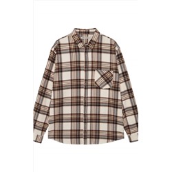 Рубашка F521-0460 milk-brown