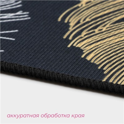 Коврики для дома Доляна «Перья», 2 шт., 40×60, 40×121 см
