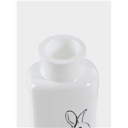 Ваза для цветов «Кролик», h=14.5 см, стекло, белая