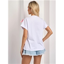 Футболка трикотажная белого цвета