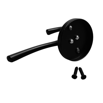 Крючок мебельный CAPPIO SIMPLE, двухрожковый, цвет черный