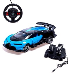 УЦЕНКА Машина радиоуправляемая «Купе», в комплекте педали и руль, работает от аккумулятора, МИКС