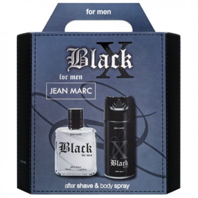 Набор JEAN MARC X-Black (Лосьон п/б 100мл. + Спрей 150мл.)