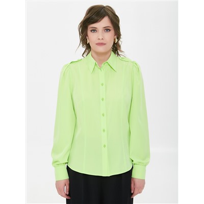 Блузка лимонного цвета с длинными рукавами