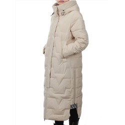 H268 LT. BEIGE Пальто зимнее женское (170 гр. холлофайбер)