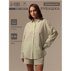 Сорочка ночная женская SL HOME Basic, зелёная