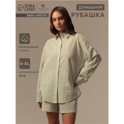 Сорочка ночная женская SL HOME Basic, зелёная