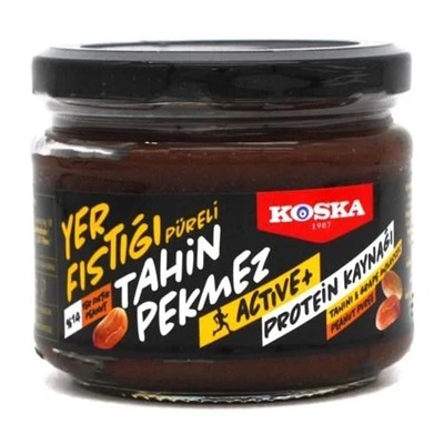 Кунжутная паста с виноградным пекмезом и арахисовой пастой, Koska, 320 г