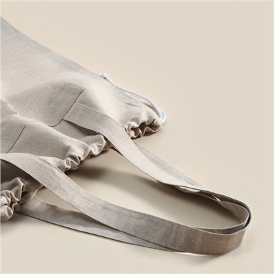 Сумка шоппер небелёный SL HOME Light shopper, 53×45 см, 100% лён, 200 г/м2