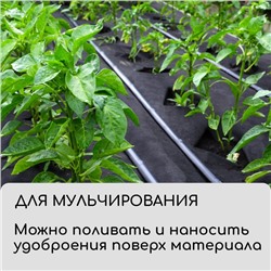Материал для ландшафтных работ, 20×0.8 м, плотность 120 г/м², спанбонд с УФ-стабилизатором, чёрный, Greengo, Эконом 30%
