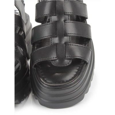 08-PEY337-2 BLACK Босоножки женские