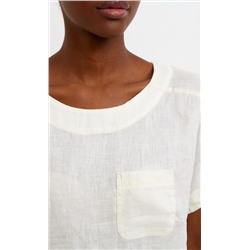 Блузка лен F212-1130 milk