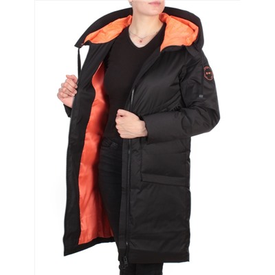 GWD21336P BLACK Пальто зимнее женское PURELIFE (200 гр. холлофайбер)