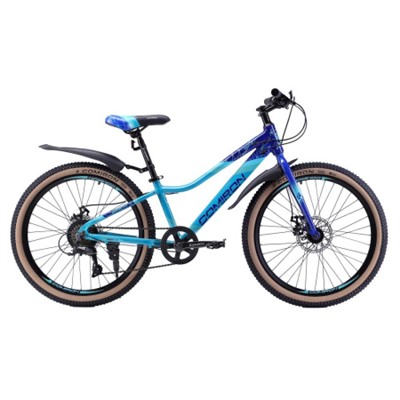 Велосипед 24" рама 12" 7sp COMIRON SMART ригид синий