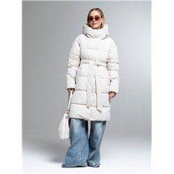 Пуховик женский светло-бежевый