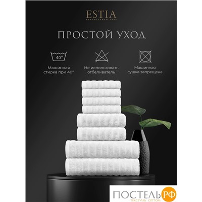 ESTIA ТОРЛЕЙ бел К-т полотенец 30х50-4/50х80-2/70х130-2, 100% хлопок, 500 г/м2