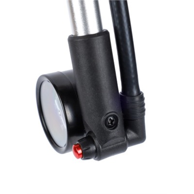 Велонасос для MTB вилок COMIRON PLUG, алюминиевый цилиндр, пластиковая ручка, Presta-Schrader, 20,7 бар (300 Psi). /уп 30