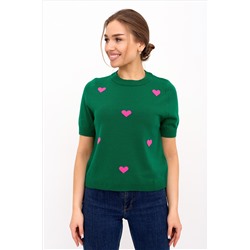 Футболка вязаная Сердечки З Арт. 9282