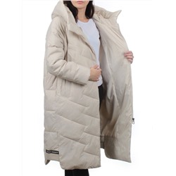 3066 LT. BEIGE Пуховик зимний женский (80% пух, 20% перо)