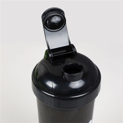 Бутылка/Шейкер BIGBRO SHS-700 чёрная, для спортивного питания 700ML/уп60