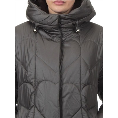 TR-2301 GRAY TURQUOISE Пальто зимнее женское (верблюжья шерсть)