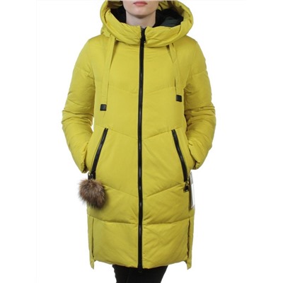 8039 YELLOW Пуховик  с брелоком JARIUS