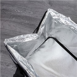 Сумка с эффектом сохранения холода, тепла/термосумка / DFB12822dark-grey /уп 50/  36х26х27 см 22 л