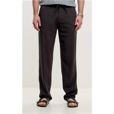 Брюки лен F111-0855 deep grey