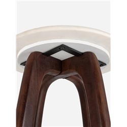 Столик журнальный «Милки», 40.5×40.5×54.5 см, дерево, мрамор