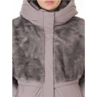 M-8869 GRAY Куртка зимняя женская (150 гр. холлофайбер)