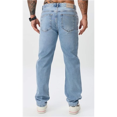 Джинсы муж. F611-0181 l.blue