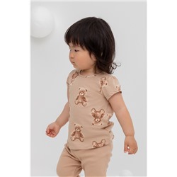 Фуфайка нежный бежевый, милые мишки Crockid