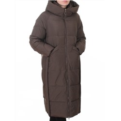 018 GRAY/GREEN Пальто зимнее женское (200 гр. холлофайбер)