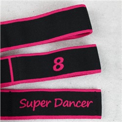 Ремень эластичный для йоги Woohooo Yoga Belt / 8 петель/ розовый / уп 50