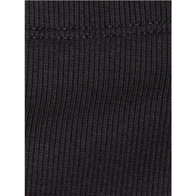 Фуфайка (футболка) с длинным рукавом+Брюки (легинсы), Black