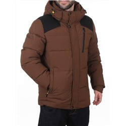D6263 BROWN Куртка мужская зимняя (200 гр. холлофайбер)