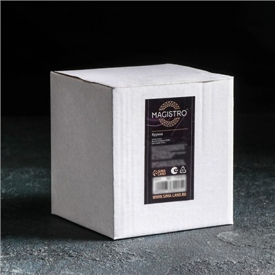 Кружка с двойными стенками Magistro «Конвекс», 240 мл, 8.6×10 см, стекло