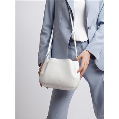 Женская кожаная сумка Richet 2225LN 613 Белый