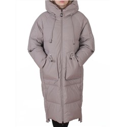 6615 BEIGE Пальто зимнее женское (200 гр. холлофайбер)