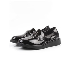 03-DEB103-3 BLACK Лоферы женские (натуральная кожа)