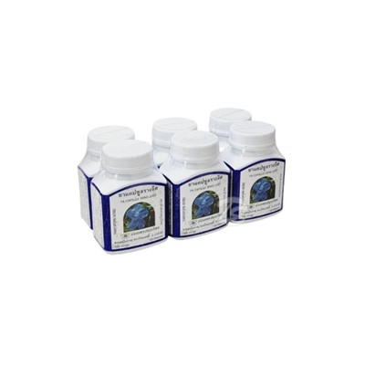 (УПАКОВКА 6 ШТ) Капсулы для детоксикации организма  от Thanyaporn Herbs YA CAPSULE RANG JUED 100 капсул