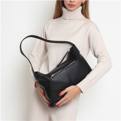 Женская кожаная сумка Richet 3156LN 376 Черный