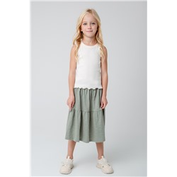 Юбка зеленый чай к371 Crockid