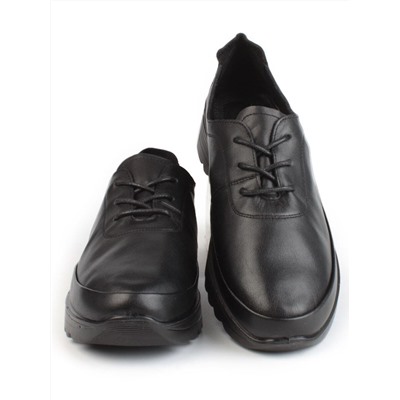 03-5310 BLACK Полуботинки женские (натуральная кожа)