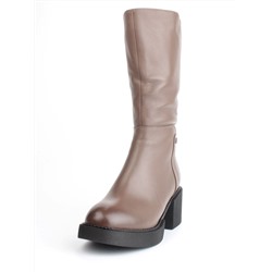 02-FI908-3M BROWN Сапоги зимние женские (натуральная кожа, натуральный мех)