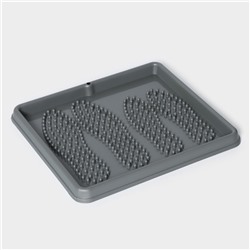 Лоток для обуви малый Darel plastic, 43.5×39 см, пластик, серый