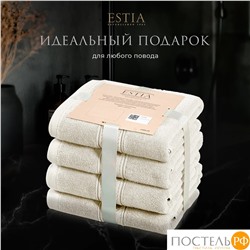 ESTIA МАРТОС экрю К-т полотенец 50х80-4, 100% хлопок, 500 г/м2